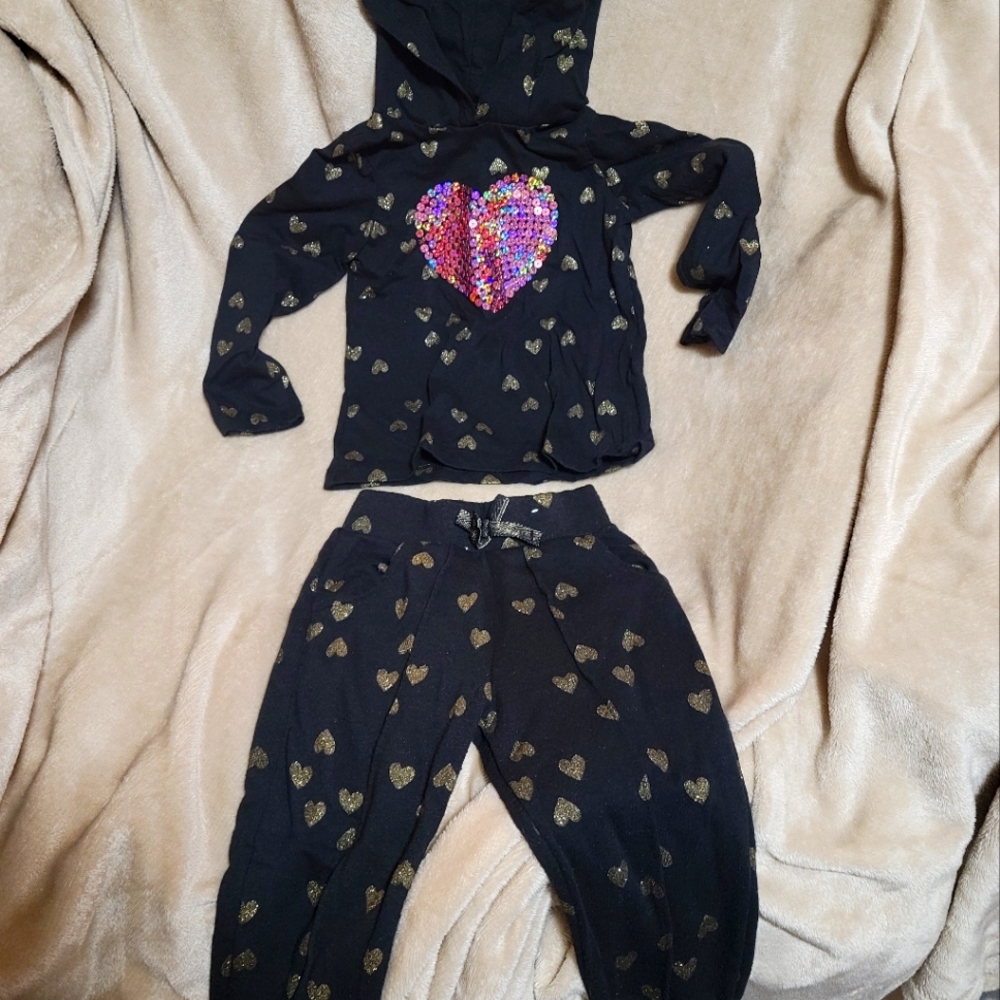 3T Girls Sweatsuit. Pants and Hoodie